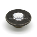 Embossed Logo Metal Brass Jeans Button